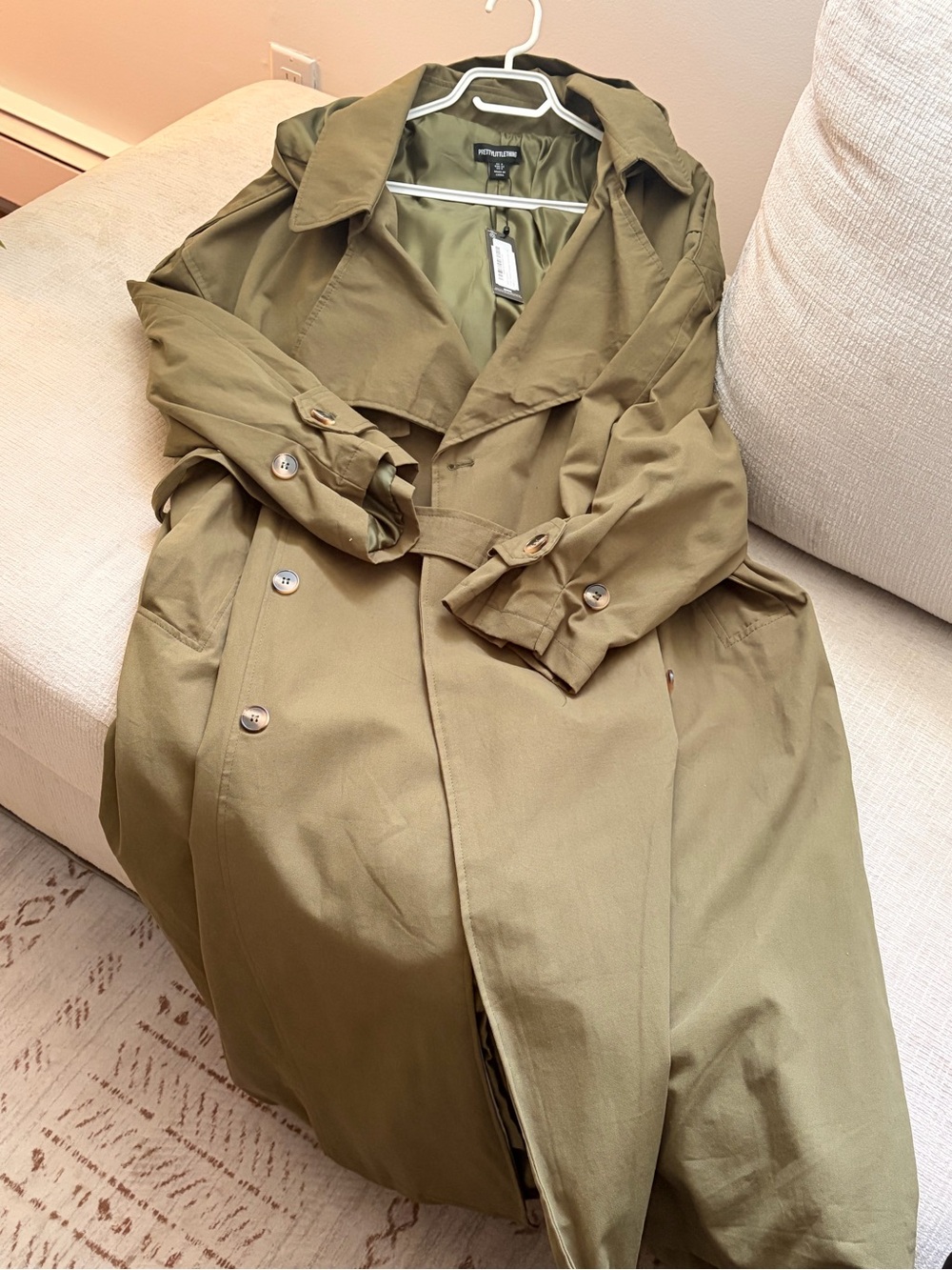Banana Republic Olive-Tone Trench Coat